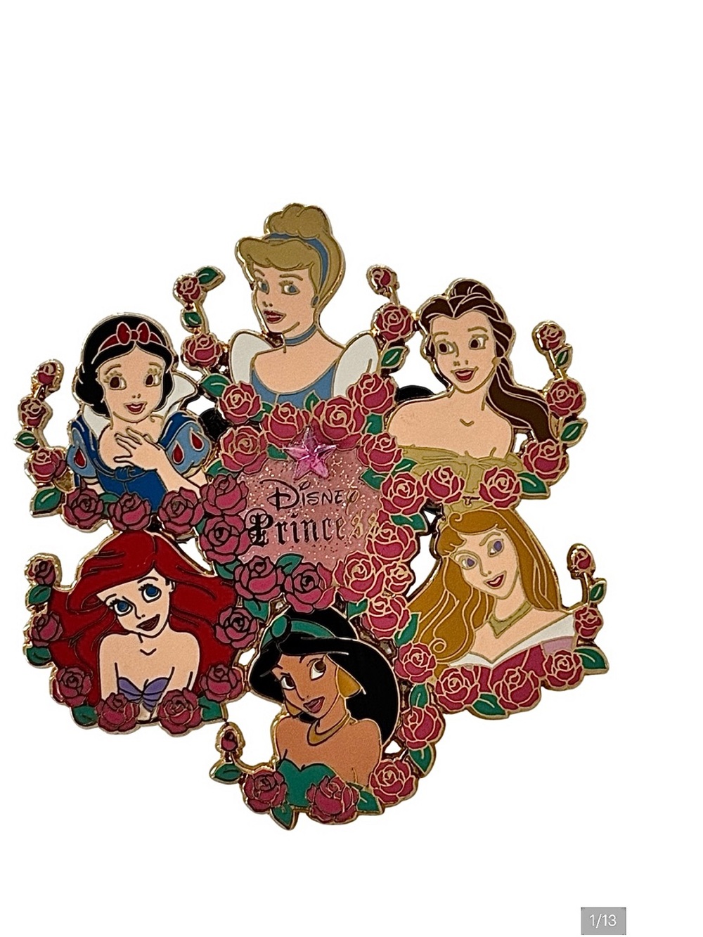 Disney Pin Princess Circle of Roses 2004 LIMITED EDITION 500 EUC
